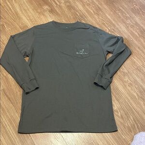 Properly tied Youth Forest Green Long Sleeve Tee youth XL new